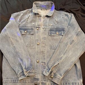 Louis Vuitton Light Blue Denim Jacket unisex